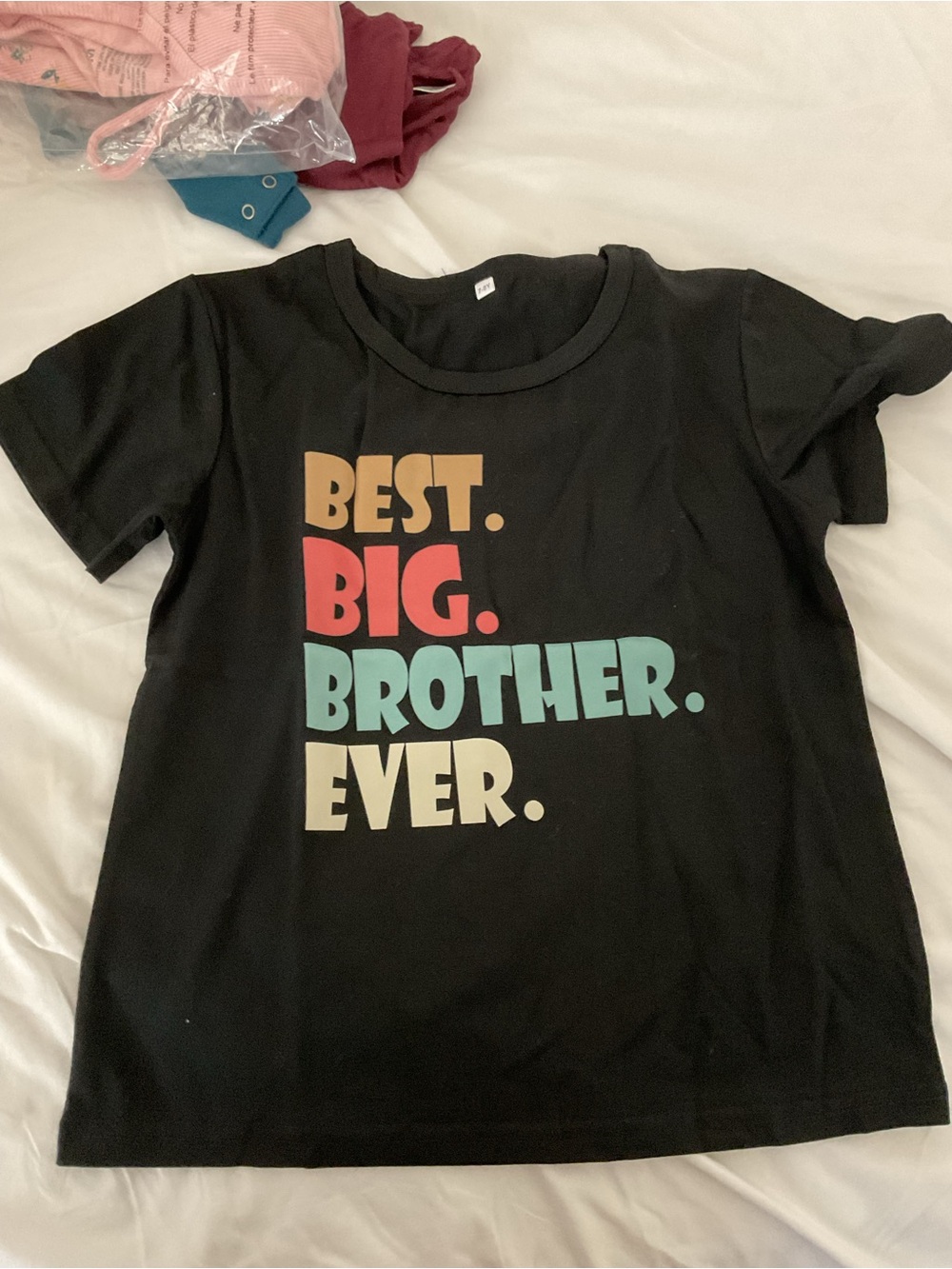 Black 'Best. Big. Brother. Ever.' Graphic Tee
